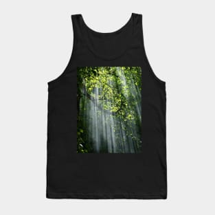 Deep forest with green leaves Tank Top